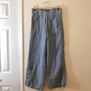 Athleta Cabo Linen Wide Leg Pant